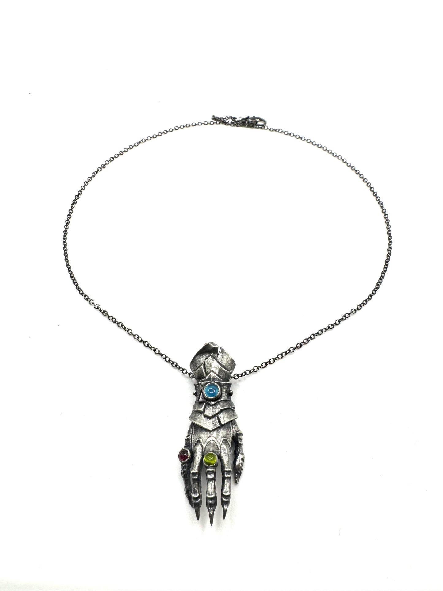 The Abaddon Hand Pendant in Sterling Silver