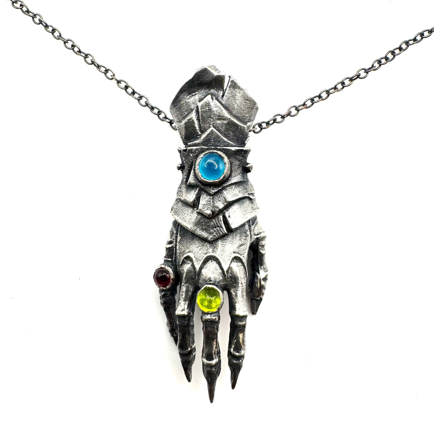 The Abaddon Hand Pendant in Sterling Silver