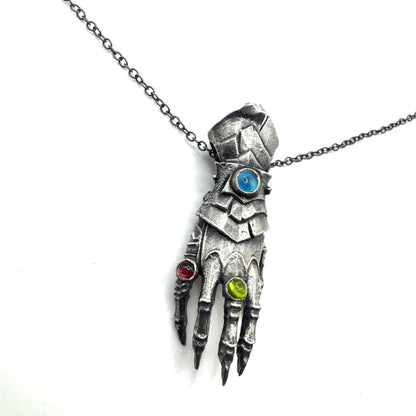 The Abaddon Hand Pendant in Sterling Silver