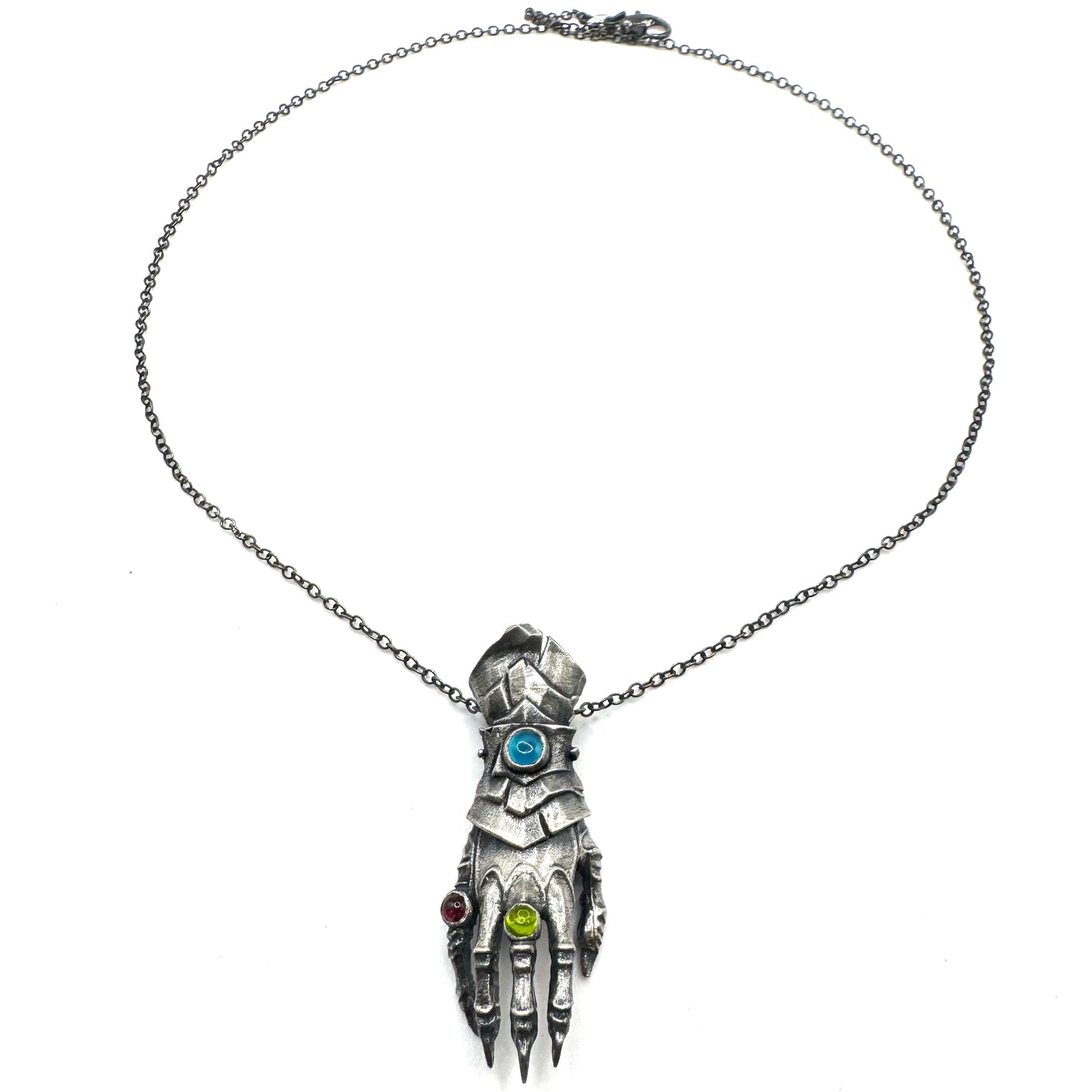 The Abaddon Hand Pendant in Sterling Silver