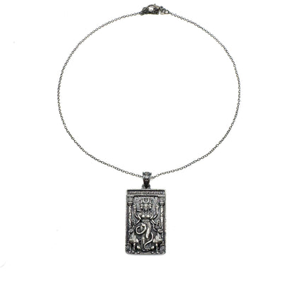 Hekate High Priestess Tarot Pendant In Sterling Silver
