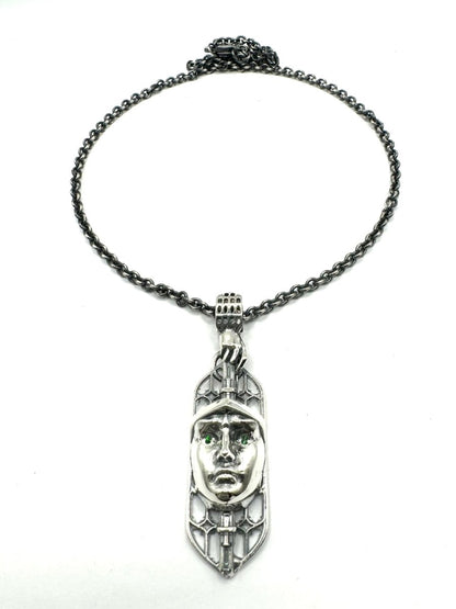 Effigy Necklace In Sterling Silver - Julian The 2nd - Effigy Necklace In Sterling Silver