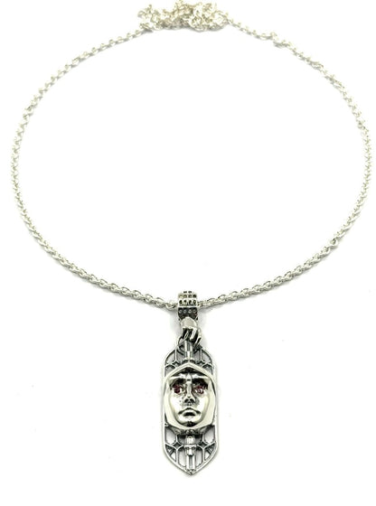 Effigy Necklace In Sterling Silver - Julian The 2nd - Effigy Necklace In Sterling Silver