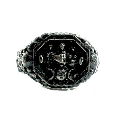 Hecate’s Temple Wax Seal Ring in Sterling Silver - Julian The 2nd - RING - Hecate’s Temple Wax Seal Ring in Sterling Silver