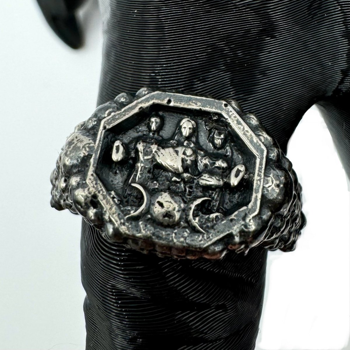 Hecate’s Temple Wax Seal Ring in Sterling Silver - Julian The 2nd - RING - Hecate’s Temple Wax Seal Ring in Sterling Silver