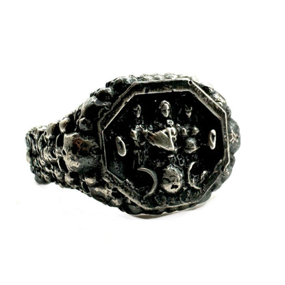 Hecate’s Temple Wax Seal Ring in Sterling Silver - Julian The 2nd - RING - Hecate’s Temple Wax Seal Ring in Sterling Silver