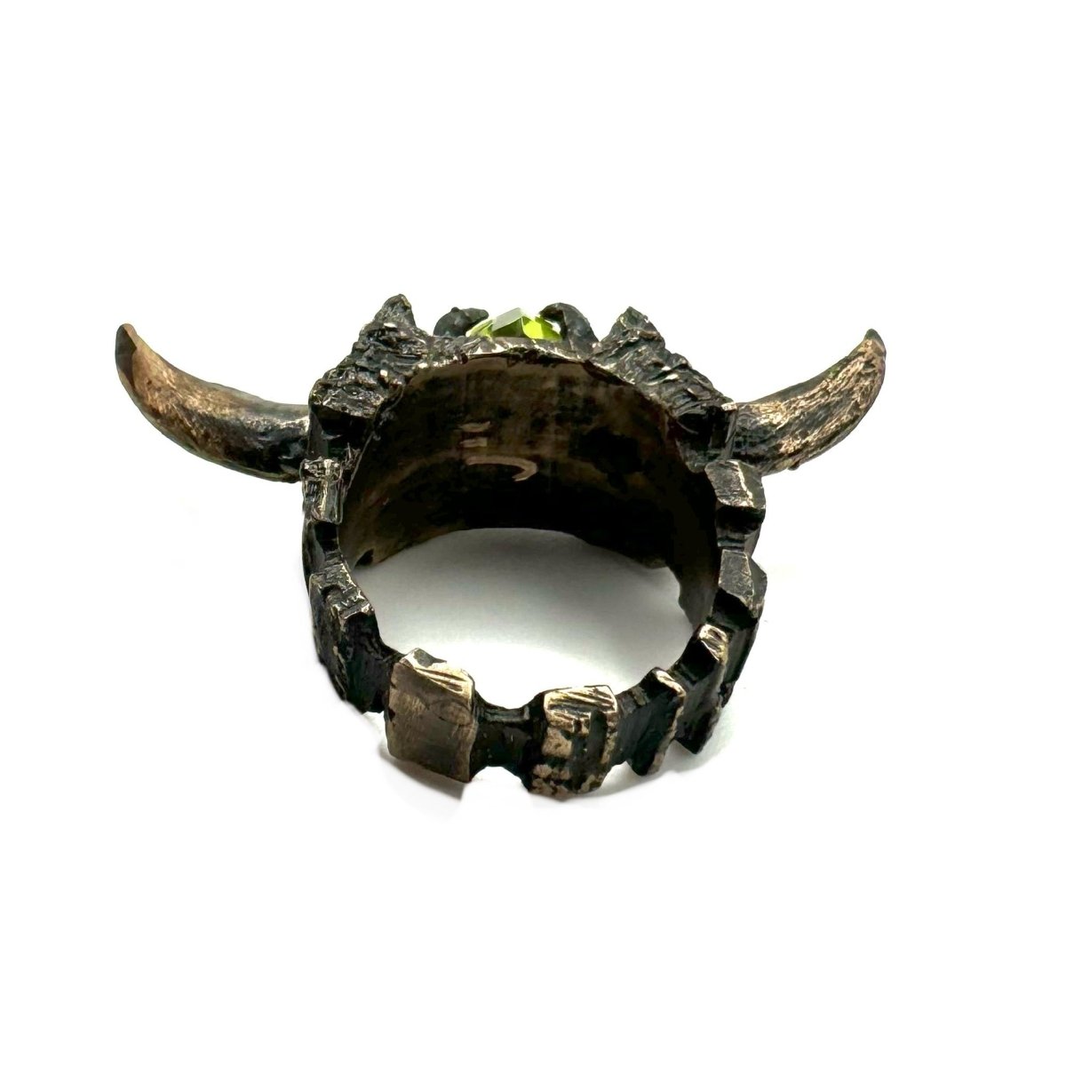 Hera’s Wrath Ring in Bronze with Peridot - Julian The 2nd - STONE RING - Hera’s Wrath Ring in Bronze with Peridot