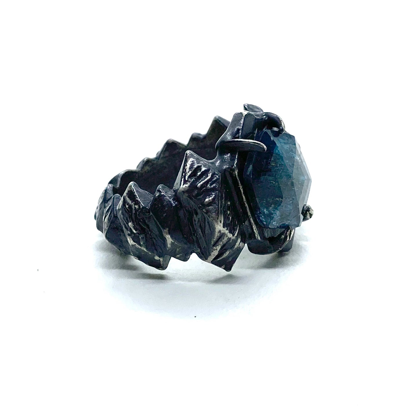 Ice Walker Ring In Kyanite and Sterling Silver