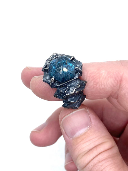 Ice Walker Ring In Kyanite and Sterling Silver