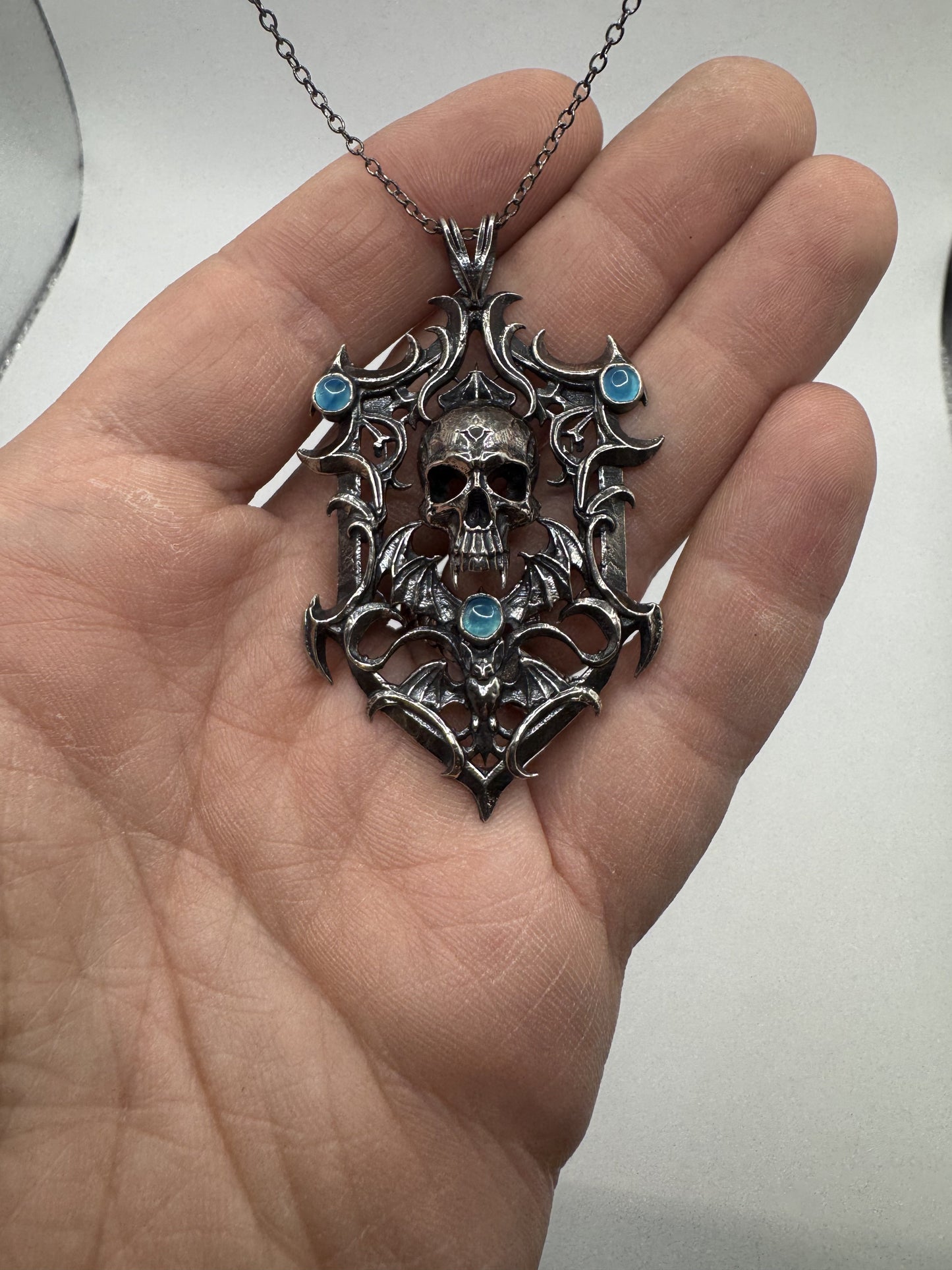 The Vampire's Tomb Pendant in Sterling Silver