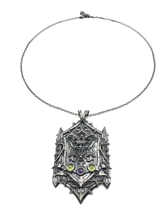 Abaddon's Effigy Pendant in Sterling Silver