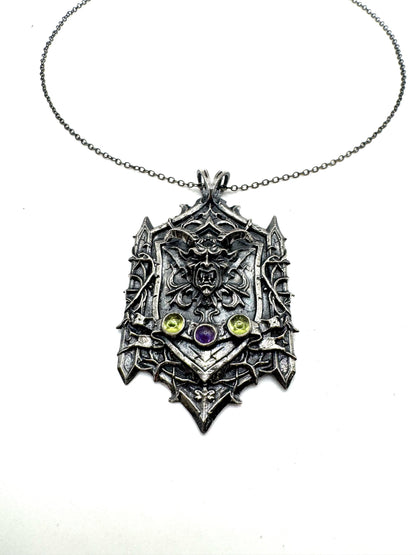 Abaddon's Effigy Pendant in Sterling Silver