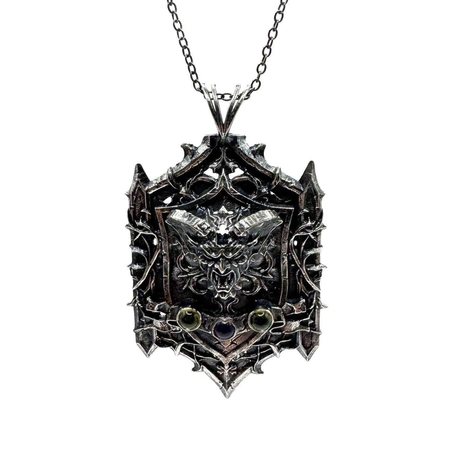 Abaddon's Effigy Pendant in Sterling Silver