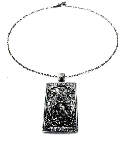The Morrigan Tarot Card Pendant in Sterling Silver