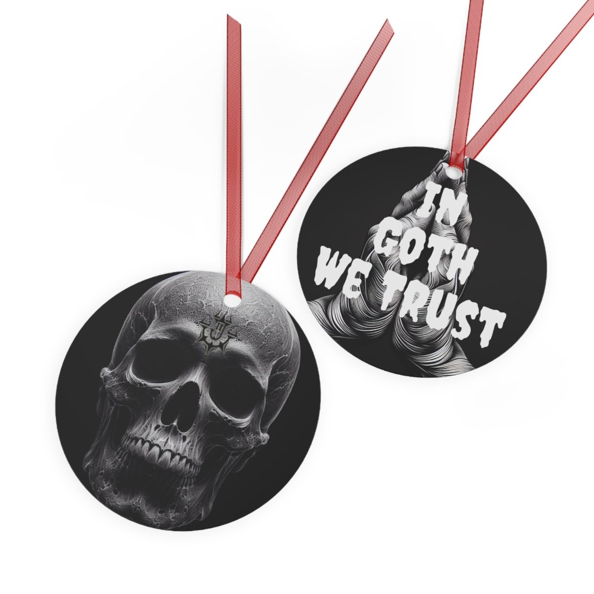 In Goth We Trust - Metal Ornament - Julian The 2nd - Home Decor - In Goth We Trust - Metal Ornament