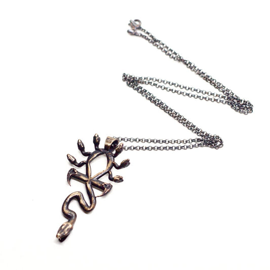 Medusa Ankh Necklace in Bronze - Julian The 2nd - NECKLACE - Medusa Ankh Necklace in Bronze