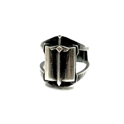 Midi Shadowblade Grimoire Ring In Sterling Silver - Julian The 2nd - RING - Midi Shadowblade Grimoire Ring In Sterling Silver