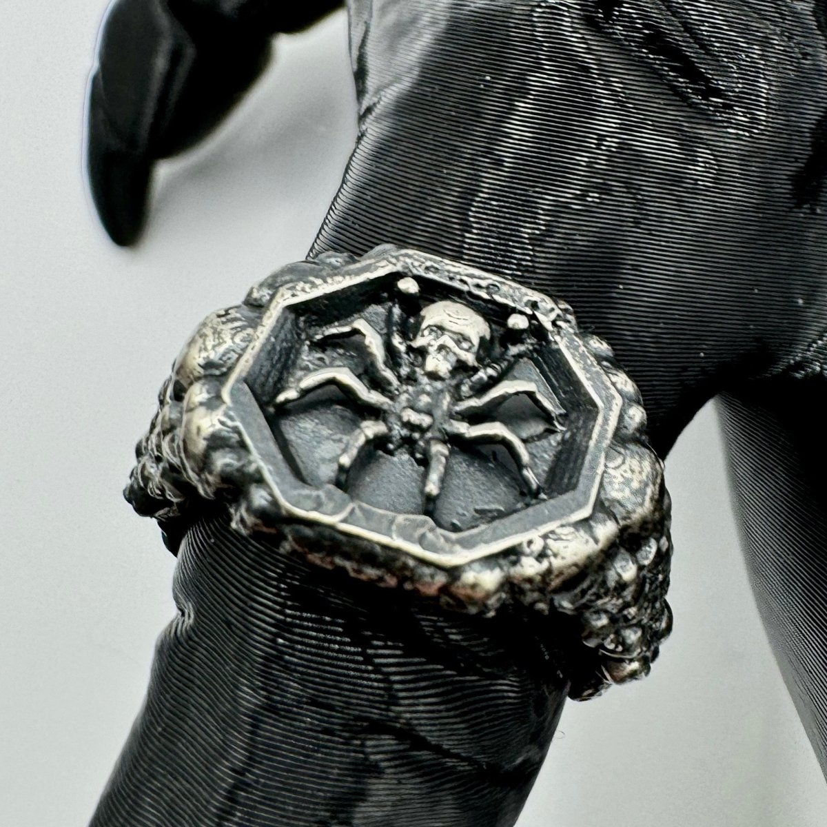 Neith’s Tomb Wax Seal Spider Ring in Sterling Silver - Julian The 2nd - RING - Neith’s Tomb Wax Seal Spider Ring in Sterling Silver