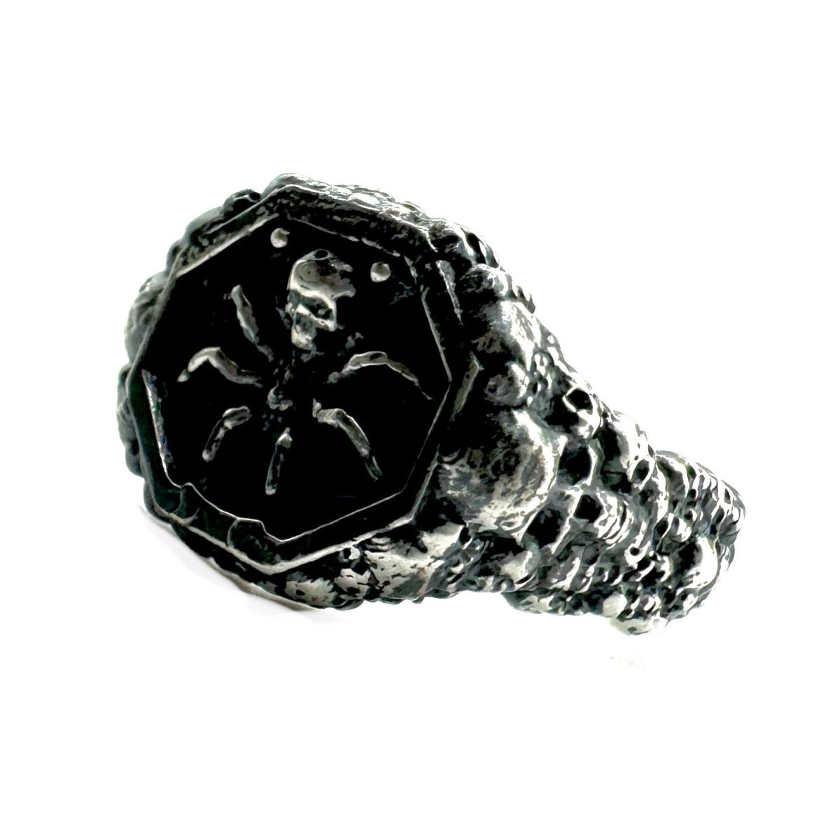 Neith’s Tomb Wax Seal Spider Ring in Sterling Silver - Julian The 2nd - RING - Neith’s Tomb Wax Seal Spider Ring in Sterling Silver