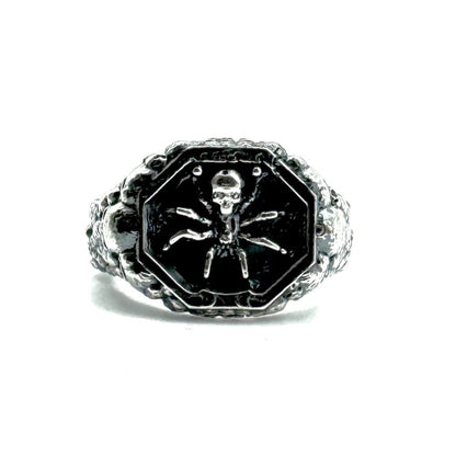 Neith’s Tomb Wax Seal Spider Ring in Sterling Silver - Julian The 2nd - RING - Neith’s Tomb Wax Seal Spider Ring in Sterling Silver