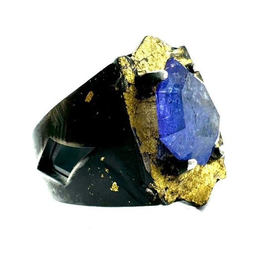 Omen of Zenith Ring with Tanzanite in Sterling Silver - Julian The 2nd - Omen of Zenith Ring with Tanzanite in Sterling Silver