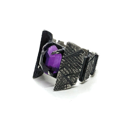 Paladin’s Curse Amethyst Ring Sterling silver - Julian The 2nd - STONE RING - Paladin’s Curse Amethyst Ring Sterling silver