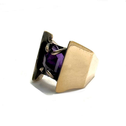 Paladin’s Oath With Amethyst In Bronze Ring - Julian The 2nd - Paladin’s Oath With Amethyst In Bronze Ring