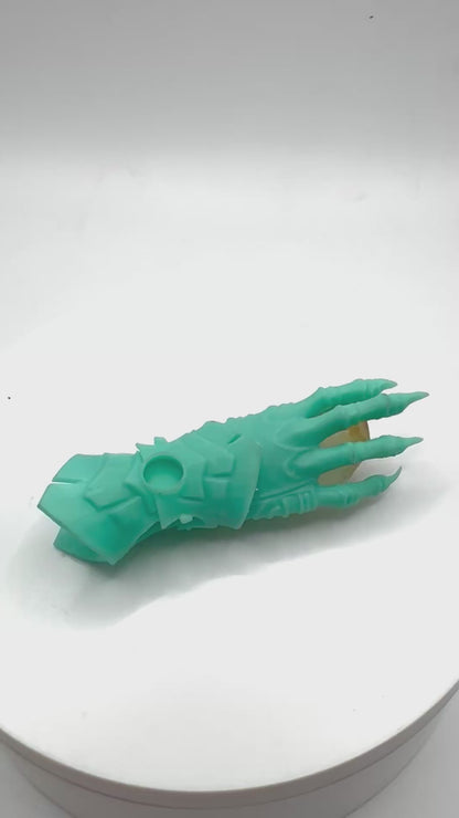 TO BE CAST -  Abaddon Pendant In sterling Silver and Citrine And Green Onyx