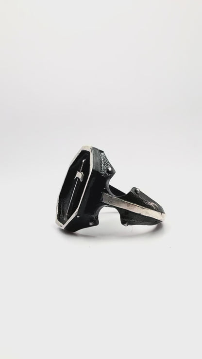 PREORDER - Excalibur Signet Ring In Sterling Silver