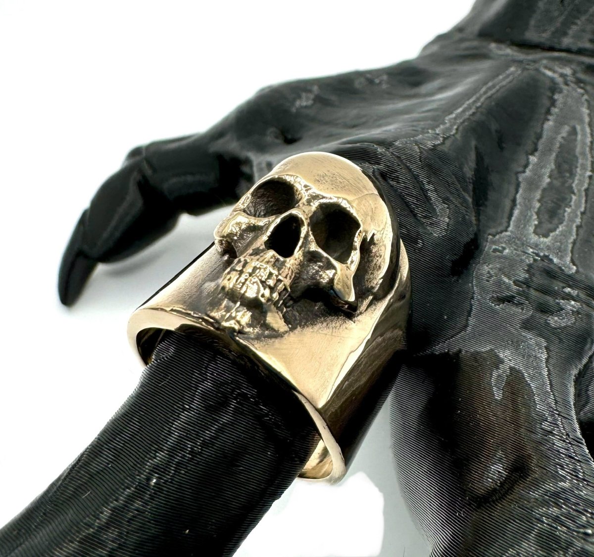 Ring of Eldritch Power Skull Ring in Bronze - Julian The 2nd - RING - Ring of Eldritch Power Skull Ring in Bronze