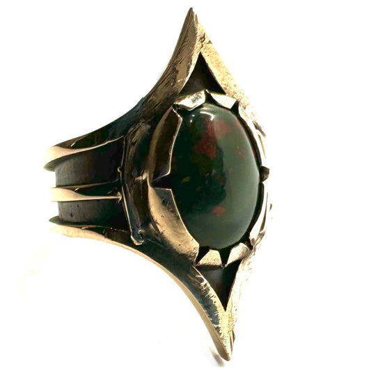 Ring of Legacy in Bronze With Bloodstone - Julian The 2nd - RING - Ring of Legacy in Bronze With Bloodstone