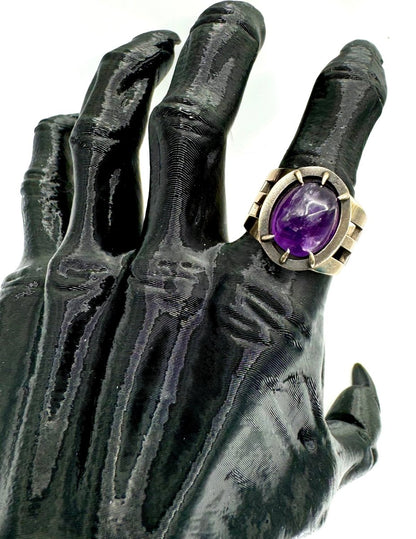 Ring of the Primal Spirit in Bronze With Amethyst - Julian The 2nd - RING - Ring of the Primal Spirit in Bronze With Amethyst