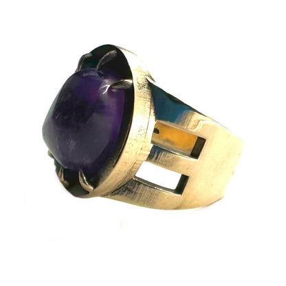 Ring of the Primal Spirit in Bronze With Amethyst - Julian The 2nd - RING - Ring of the Primal Spirit in Bronze With Amethyst