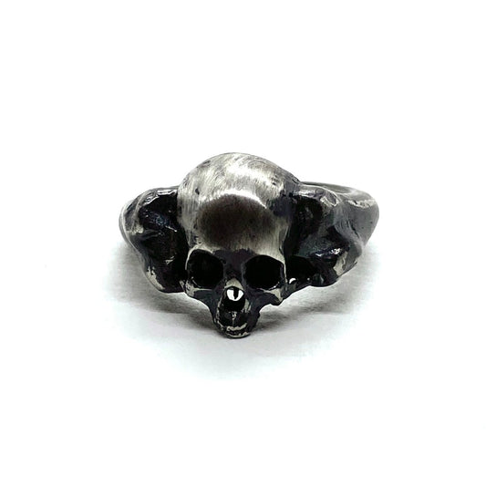 Skull and Bones Ring in Sterling Silver - Julian The 2nd - RING - Skull and Bones Ring in Sterling Silver