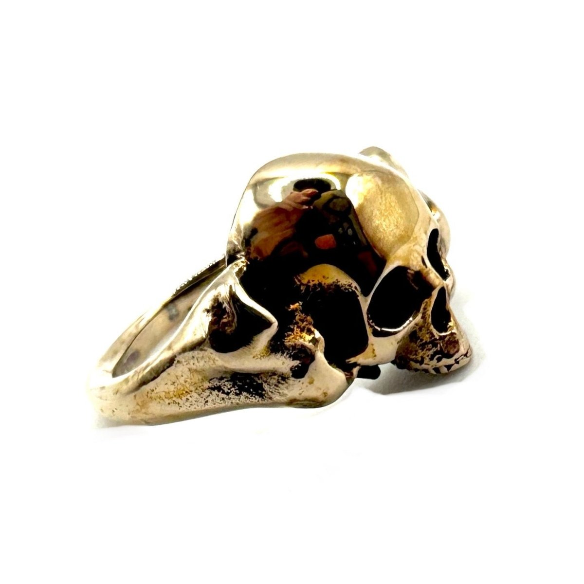 Skull Ring Sinister Sepulcher in Bronze - Julian The 2nd - RING - Skull Ring Sinister Sepulcher in Bronze