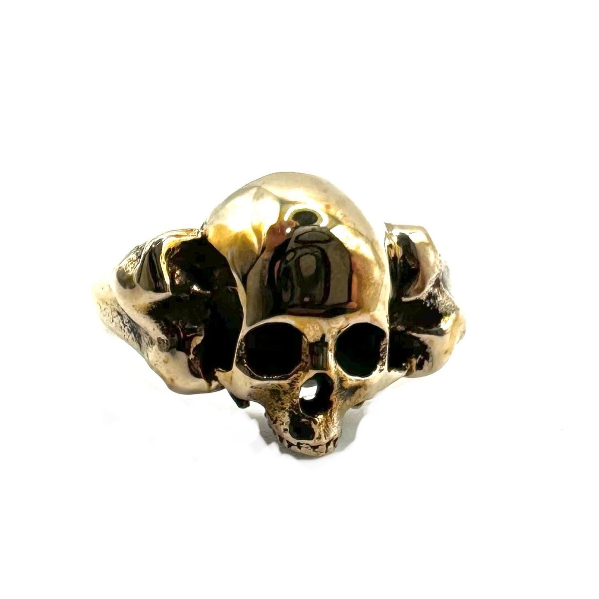 Skull Ring Sinister Sepulcher in Bronze - Julian The 2nd - RING - Skull Ring Sinister Sepulcher in Bronze