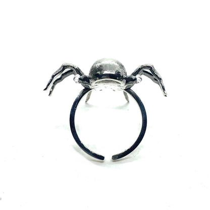 Spider Skull Ring Sterling Silver - Julian The 2nd - RING - Spider Skull Ring Sterling Silver