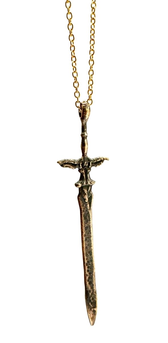 Sword of the Ancients Sword Necklace in Sterling Silver or Bronze - Julian The 2nd - NECKLACE - Sword of the Ancients Sword Necklace in Sterling Silver or Bronze