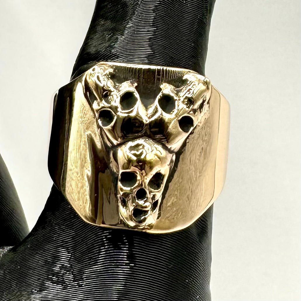 The Fates Skull Ring in Bronze - Julian The 2nd - RING - The Fates Skull Ring in Bronze