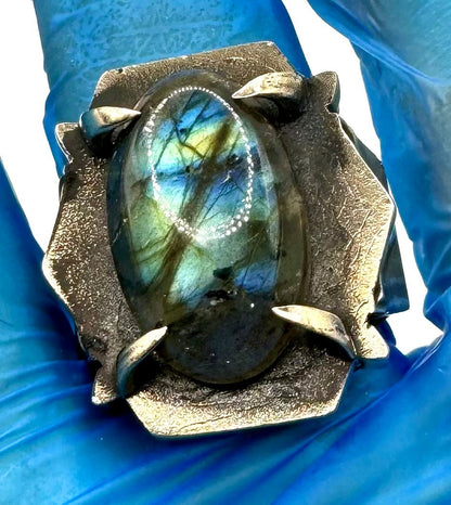 The Ring of Ring of Resolve With Labradorite - Julian The 2nd - RING - The Ring of Ring of Resolve With Labradorite