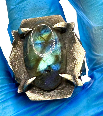 The Ring of Ring of Resolve With Labradorite - Julian The 2nd - RING - The Ring of Ring of Resolve With Labradorite