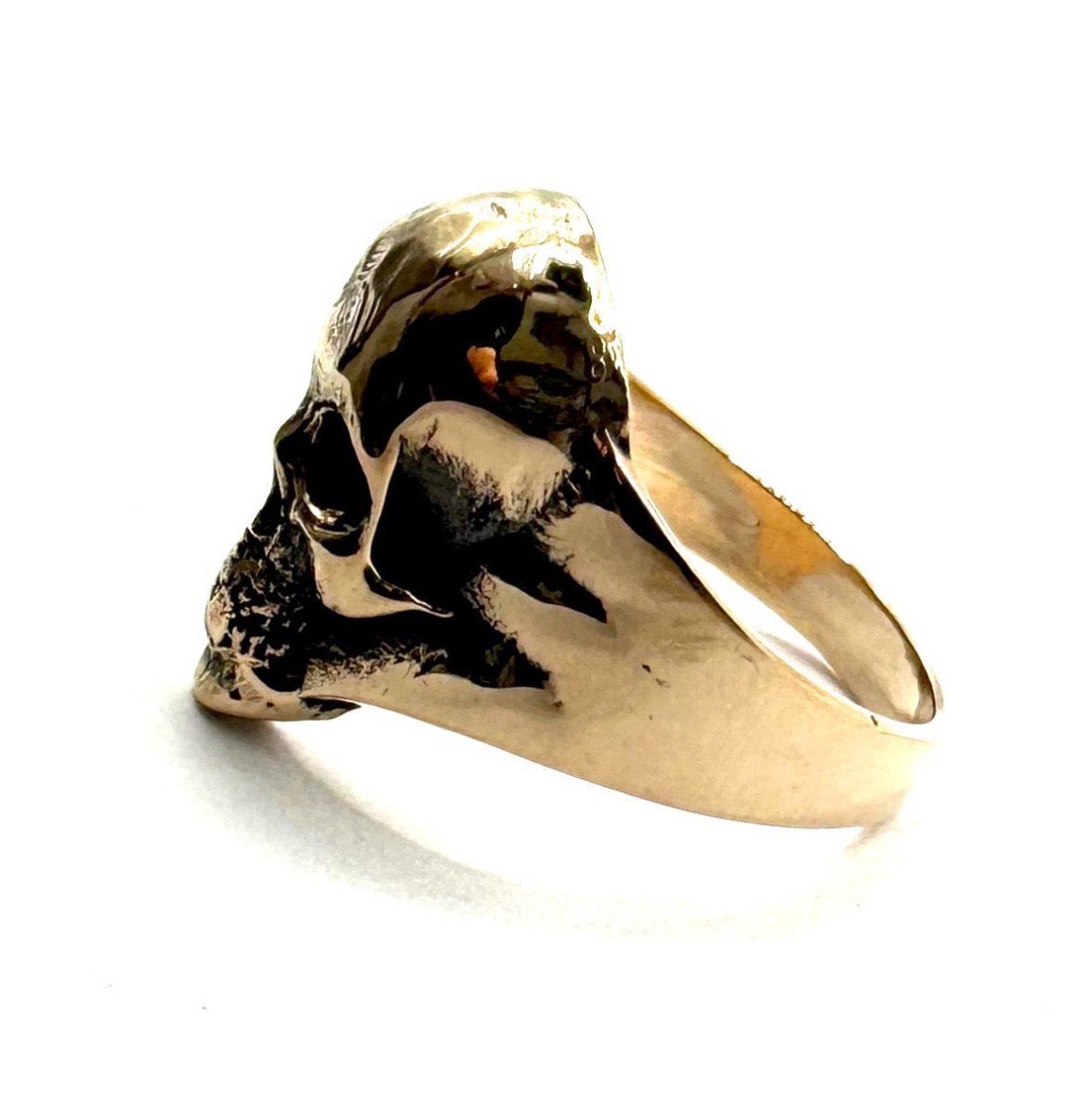 Ventil’s Sacrifice Skull Ring in Bronze - Julian The 2nd - RING - Ventil’s Sacrifice Skull Ring in Bronze