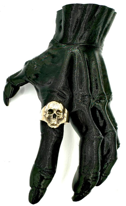 Ventil’s Sacrifice Skull Ring in Bronze - Julian The 2nd - RING - Ventil’s Sacrifice Skull Ring in Bronze