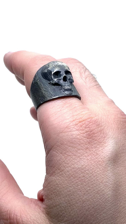 Artifact Skull Ring in Sterling Silver