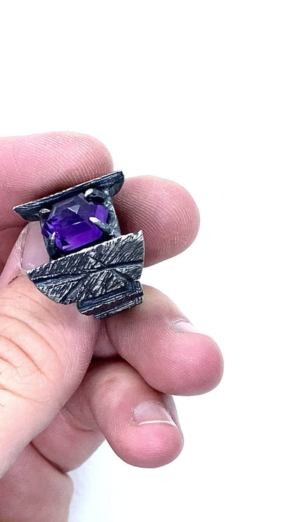 Paladin’s Curse Amethyst Ring Sterling silver