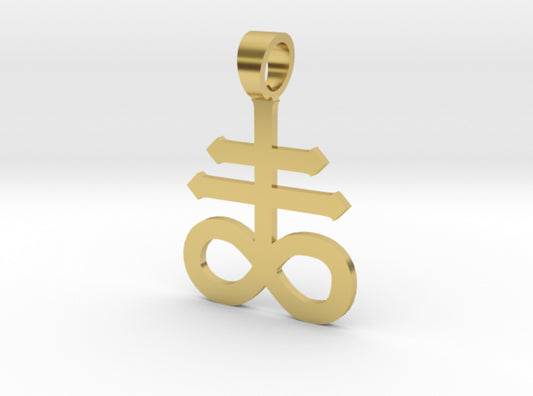 Leviathan Cross Sigil Pendant 3d printed