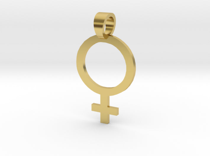 Venus Symbol Sigil pendant 3d printed