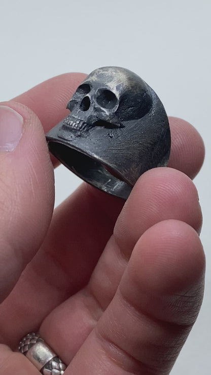 Artifact Skull Ring in Sterling Silver