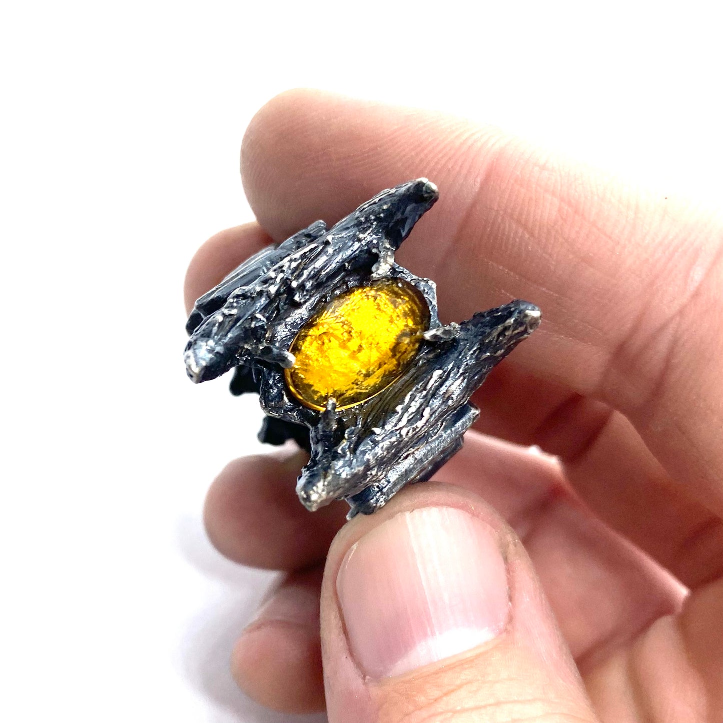 The Beast Ring in Sterling silver and Citrine
