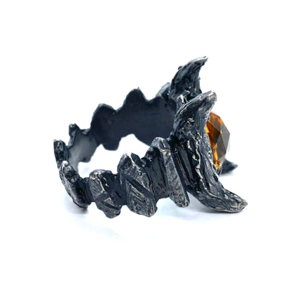 The Beast Ring in Sterling silver and Citrine